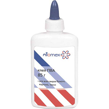 Клей ПВА  85гр. ATTOMEX 4041621 морозоуст.,в пластик.бутыл.с дозатором