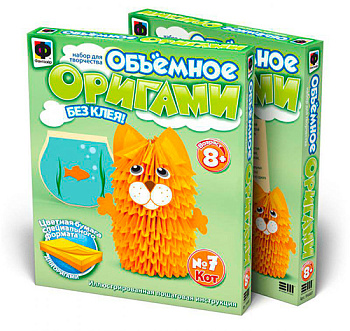 Оригами объёмное Кот 956007 (Фантазер)