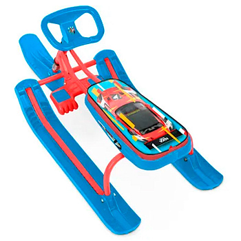 Снегокат Тимка спорт 2+ Nika kids sportcar (выс.по сиден.290мм) красный каркас Т