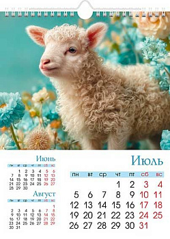 Календарь настенный 2027г. ХАТ спираль Мини "Знак Года" 36819 риг.,22*30см,мел. 095962