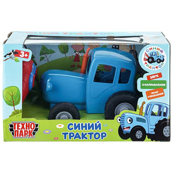 Машина Технопарк РУ Синий трактор (20см) звук,пульт упр,в/к BLUTRA-20RCS-BU-NW