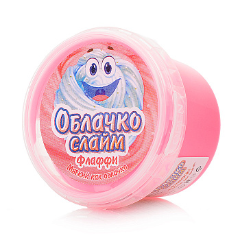 Слайм Прихлоп Флаффи Облачко (75гр) красный 667414 П-ФЛАФ-ОБЛ-75-КРА