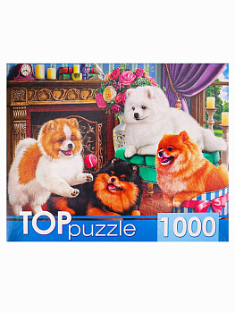 Пазлы (1000эл) Игривые шпицы ХТП1000-4145