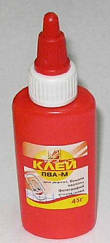 Клей ПВА  45гр. ЛУЧ "Супер" 18С 1188-08 красный флакон