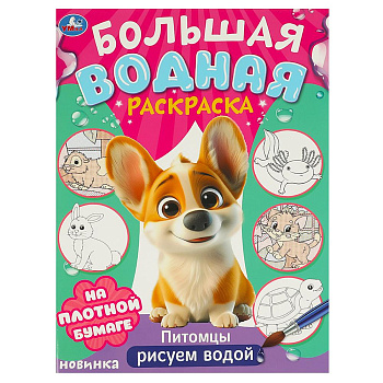 Раскраска Водная А3 Питомцы 978-5-506-09572-9