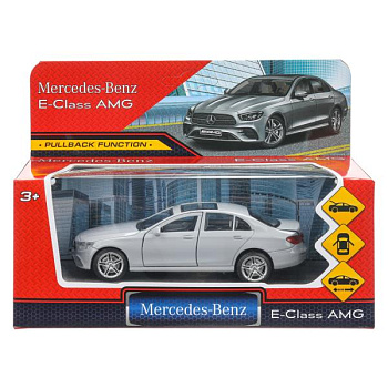 Машина Технопарк металл MERCEDES-BENZ e-class amg (12см) дв,баг,ин,серебряный ECLASS-12-SR