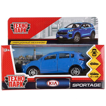 Машина Технопарк металл. Kia Sportage синий (12см) дв,инерц,в/к SPORTAGE-BU