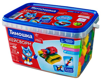 Конструктор Кейсворм (250дет) в/конт 089 (Тимошка)