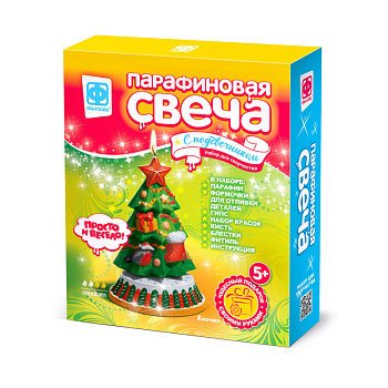 Набор д/творчества Свеча парафиновая Ёлочка 284202 (Фантазер)