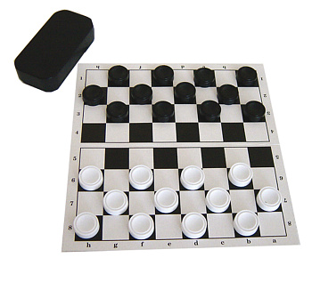 Игра Шашки с доской (картонная доска 29х30см) в/п У703 (Совтехстром)