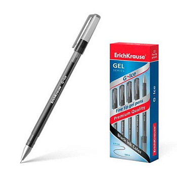 Ручка гелевая EK для ОГЭ/ЕГЭ G-Ice Stick Original 65421 чёрная,0.5мм