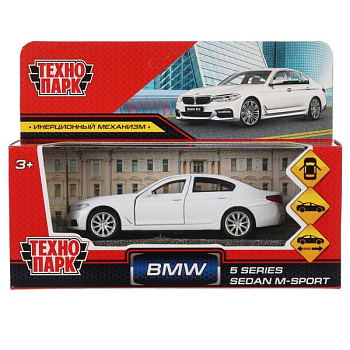 Машина Технопарк металл. BMW 5-ER Sedan M-Sport белый (12см) дв,баг,в/к 5ER-12-W