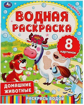 Раскраска Водная А4 Домашние животные 978-5-506-06336-0