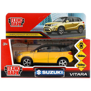 Машина Технопарк металл. Suzuki Vitara S 2015 золотой (12см) дв,баг,инер,в/к VIT