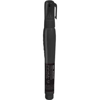 Коррект. ручка 12мл deVENTE "Total Black" 4061501 быстросох.,трубч.система подачи,карт.диспл.