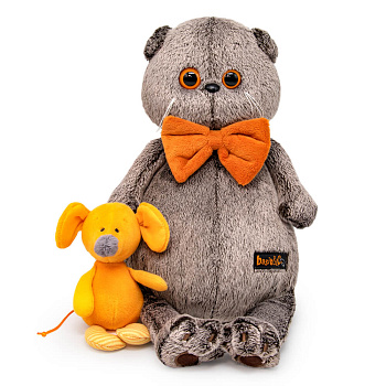 Кот Басик (25см) с мышкой Миленой Ks25-052