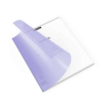 Тетрадь 12л. (клетка) EK "Классика CoverPrо Pastel (сиреневая)" 56344 асс.